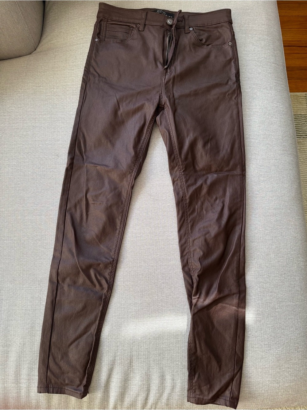 stradivarius Brown Slim Pants